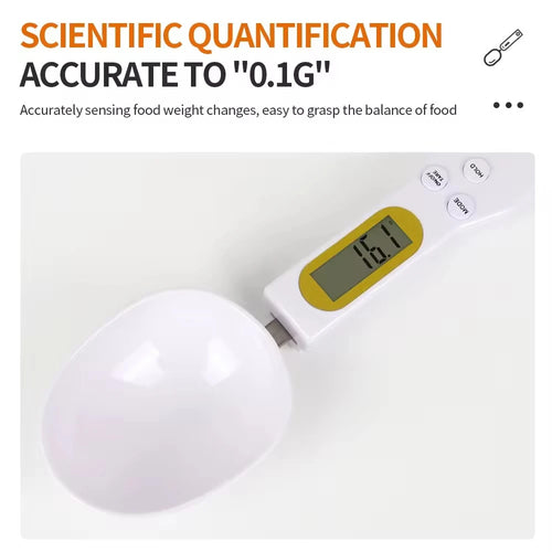 Mini Spoon Scale Digital Kitchen Scale  LCD Digital Measurement Adjustable Weighing 0.1-500g Milk Coffee Powder Weight Measure