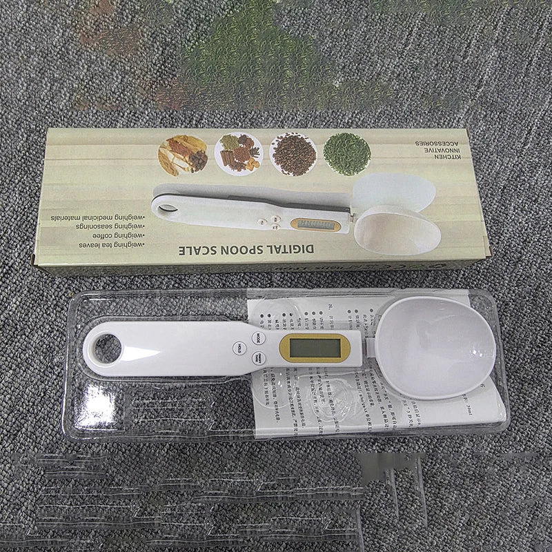 0.1g Portable LCD Digital Kitchen Scale Measuring Spoon Gram Flour and Grain Food Spoon Weight Coffee Scale Kitchen Tool