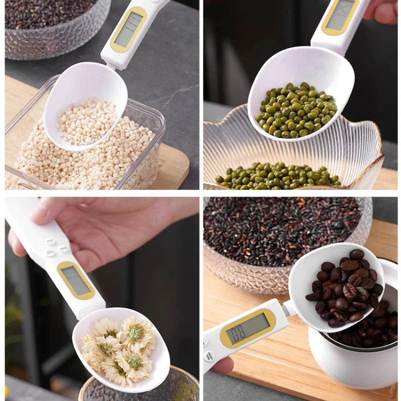 0.1g Portable LCD Digital Kitchen Scale Measuring Spoon Gram Flour and Grain Food Spoon Weight Coffee Scale Kitchen Tool