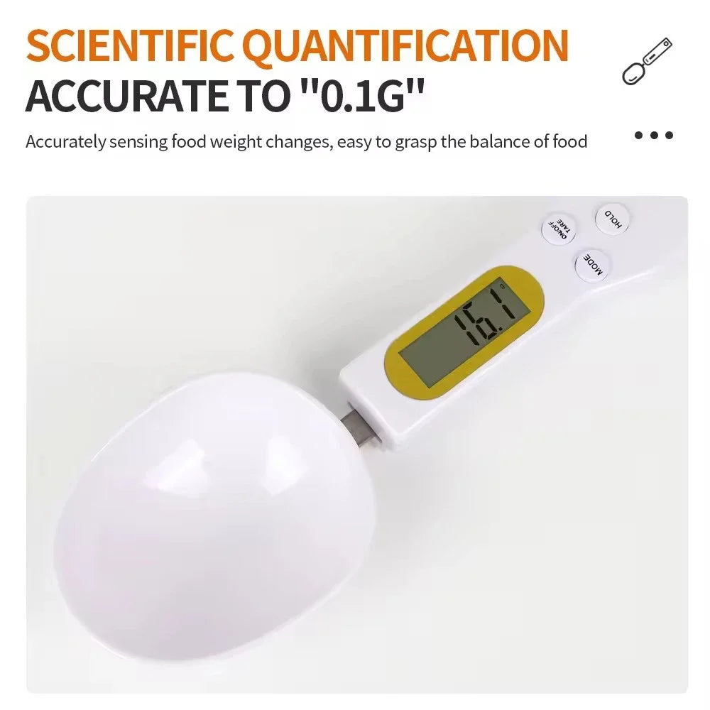 0.1g Portable LCD Digital Kitchen Scale Measuring Spoon Gram Flour and Grain Food Spoon Weight Coffee Scale Kitchen Tool